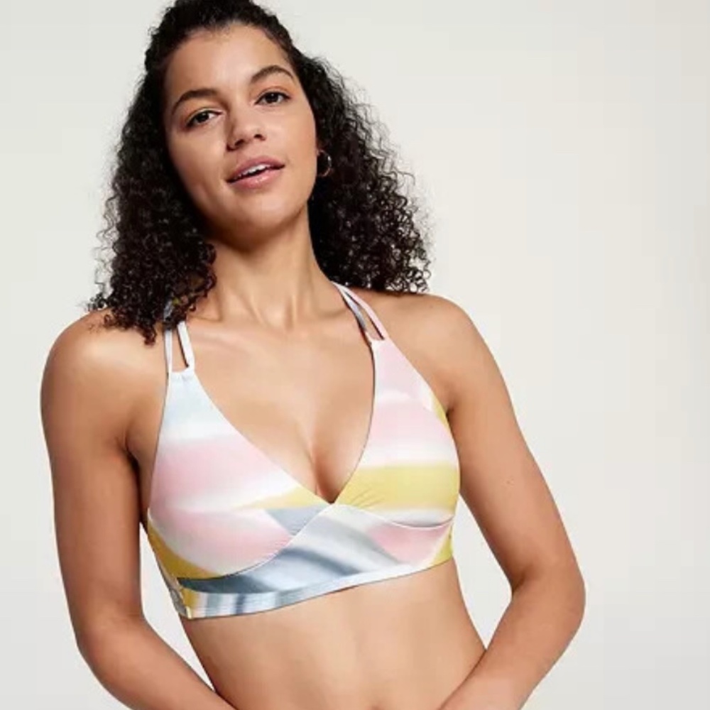 Calia Pastel Tie-Dye Bikini Top - Size XS